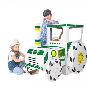 Tracteurrr - tracteur en carton à construire et à décorer