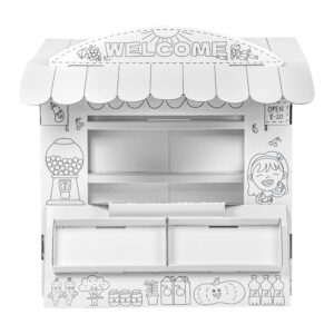 Stand de marché en carton à construire et à décorer