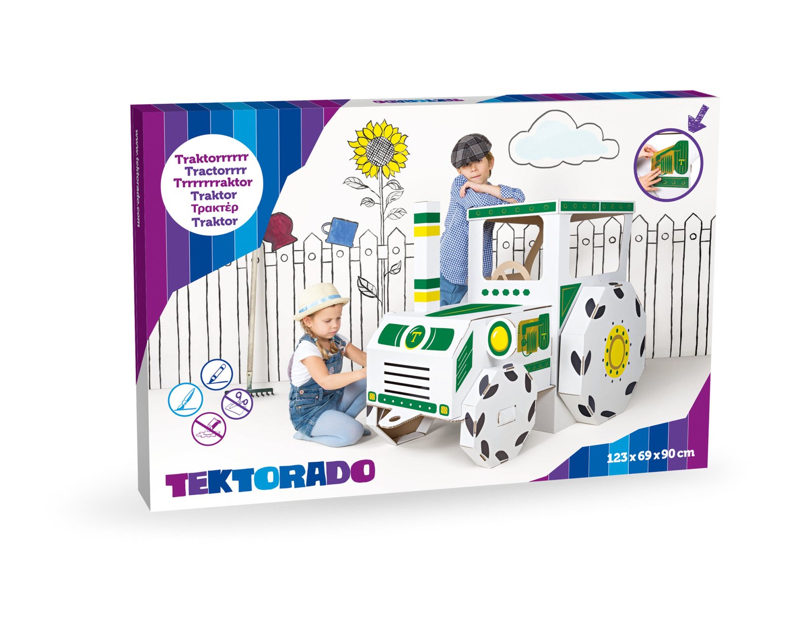 Tracteurrr - tracteur en carton à construire et à décorer – Image 6